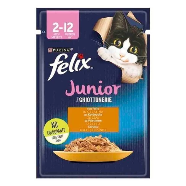 [12480364] Felix Kitten Tavuklu Yavru Yaş Kedi Maması (1 Adet)