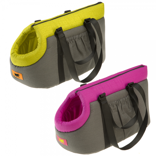 [8010690184357] Ferplast Borsello 50 Kumaş Kedi ve Köpek Taşıma Çantası 45x24x24 Cm (Pembe)