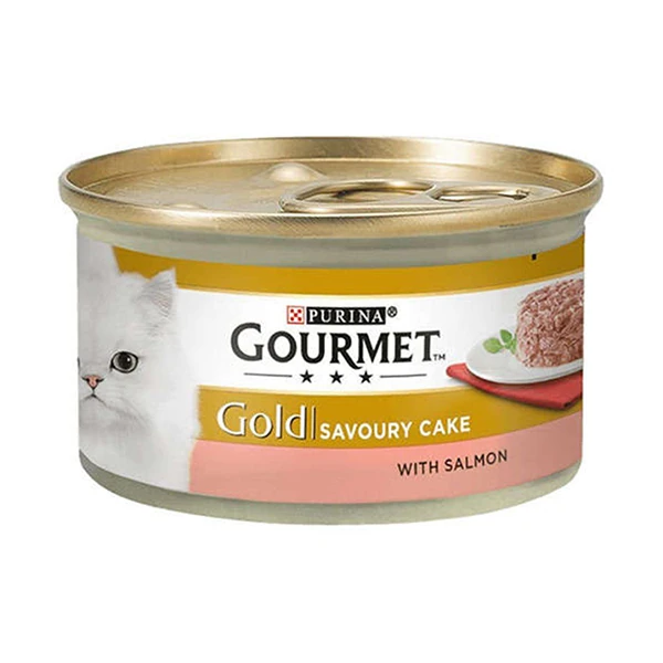 [12296260] Gourmet Gold Savoury Cake Somonlu Konserve Kedi Maması (1 Adet)
