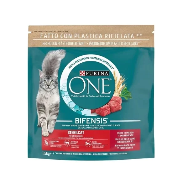 [12508910] Purina One Sterilised Sığır Etli Kısırlaştırılmış Kedi Maması (1.5 Kg)