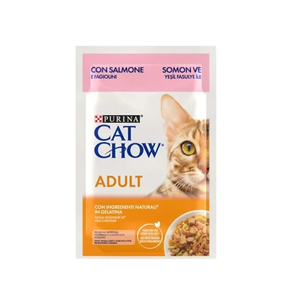[12527741] Cat Chow Somonlu Yetişkin Konserve Kedi Maması (1 Adet)