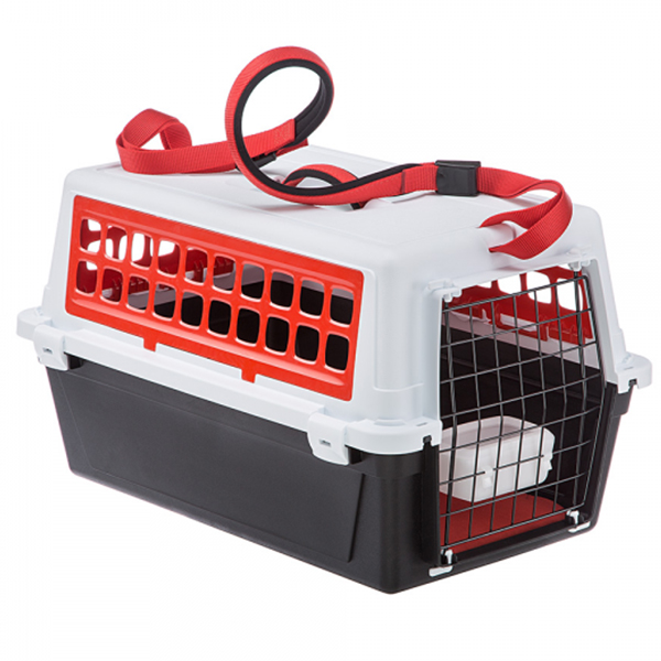[8010690153551] Ferplast Atlas 20 Askılı Kedi ve Köpek Taşıma Çantası Siyah/Turuncu