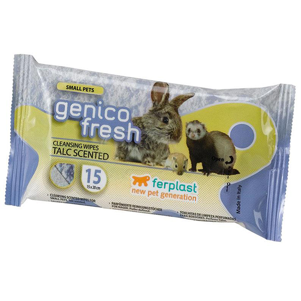 [8010690113395] Ferplast Genico Fresh Pudra Kokulu Kedi ve Köpek Temizlik Mendili
