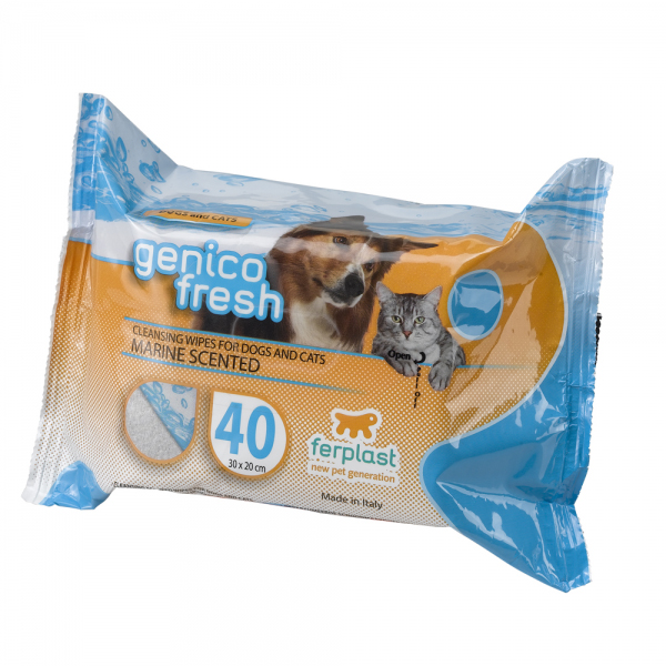 [8010690113401] Ferplast Genico Fresh Ferahlatıcı Köpek Temizleme Mendili