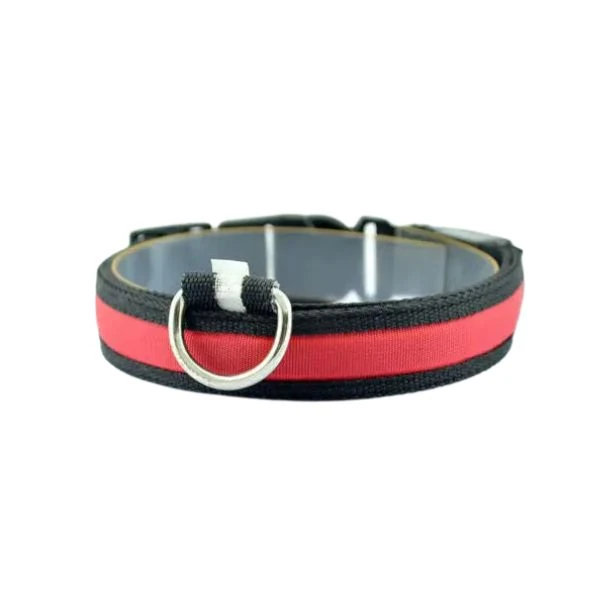 Petzz Işıklı Ayarlanabilir Flaşörlü Kedi ve Köpek Boyun Tasması Kırmızı