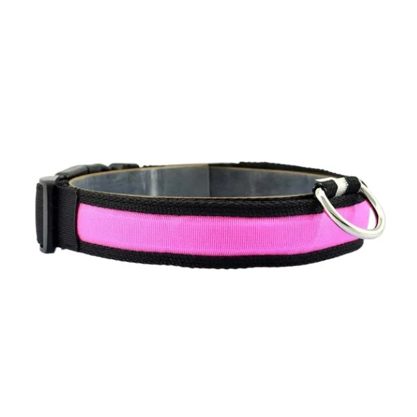 Petzz Işıklı Ayarlanabilir Flaşörlü Kedi ve Köpek Boyun Tasması Pembe