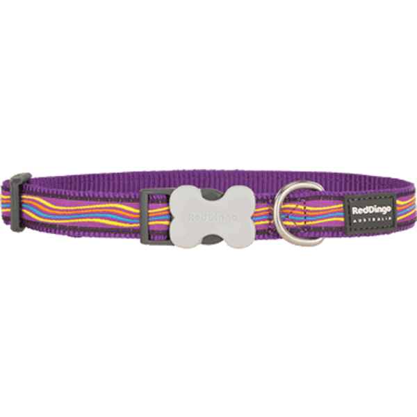 [DC-DS-PU-12] Red Dingo Dreamstream Desenli Köpek Boyun Tasması (Mor, 12 Mm)