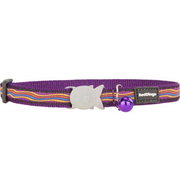 [CC-DS-PU-12] Red Dingo Dreamstream Desenli Kedi Boyun Tasması 12 Mm (Mor)