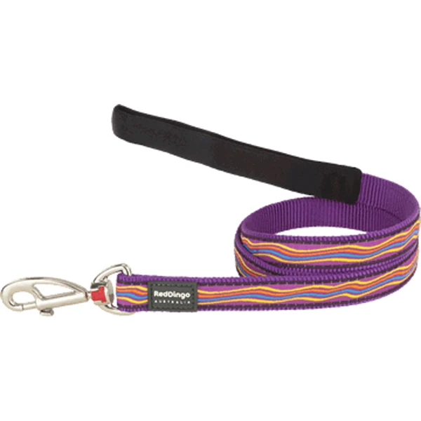 [L4-DS-PU-12] Red Dingo Dreamstream Desenli Köpek Uzatma Tasması (Mor, 12 Mm)