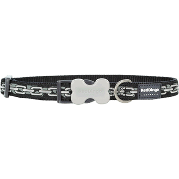 [DC-CN-BB-12] Red Dingo Zincir Desenli Köpek Boyun Tasması (12 Mm)