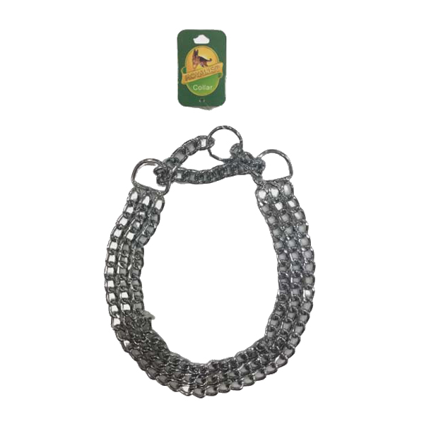 [SL207C-840] Royalist Üç Sıra Zincir Köpek Eğitim Tasması (3x65 Cm)