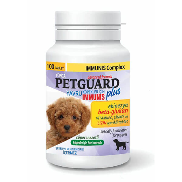 [YNC-8169] Petguard Plus Beta Glukan Immunis Ekinezyalı Yavru Köpek Vitamini