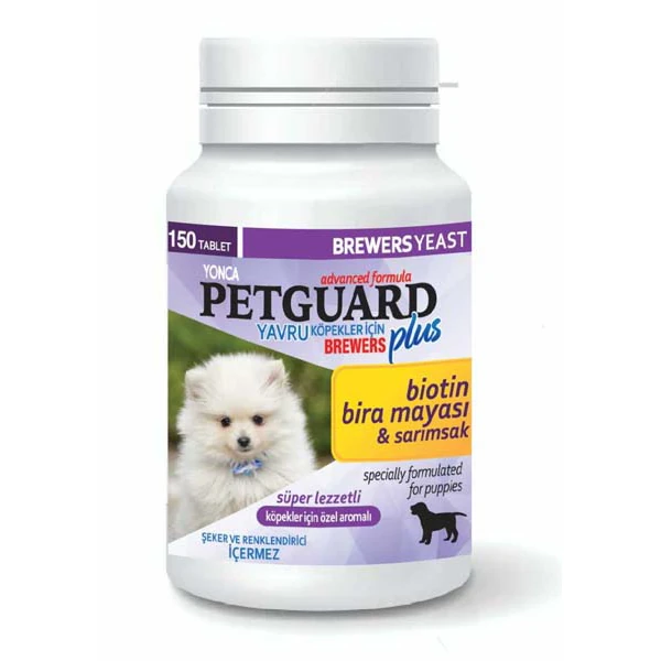[YNC-8305] Petguard Biotin ve Sarımsaklı Bira Mayası Yavru Köpek Vitamini
