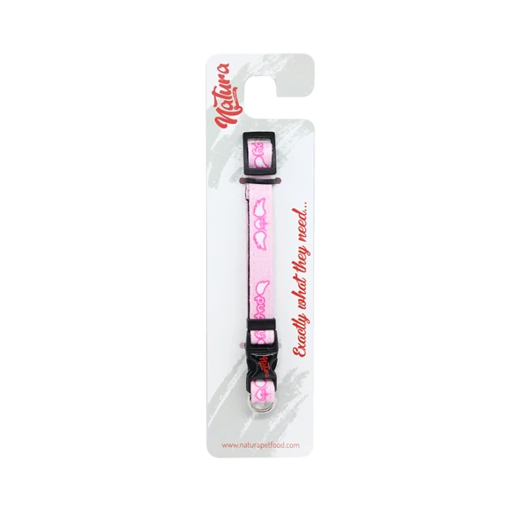 [KT.08198] Natura Yavru Köpekler için Boyun Tasması (Pembe, 20-30 Cm)