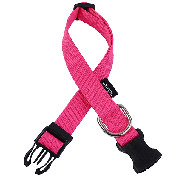 [NEON-AGS01-PINK-S] Actirex Neon Ayarlı Köpek Göğüs Tasması Kırmızı (Pembe, 1.5x35-50 Cm, Small)
