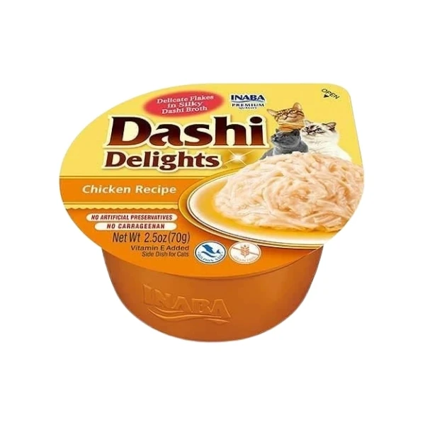 [12-EU864] Inaba Ciao Dashi Delights Tavuklu Kedi Çorbası (1 Adet)