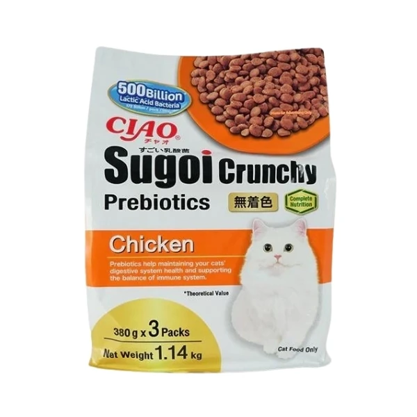 [12-CDT-253] Inaba Ciao Sugoi Crunchy Tavuklu Prebiyotik Kedi Maması