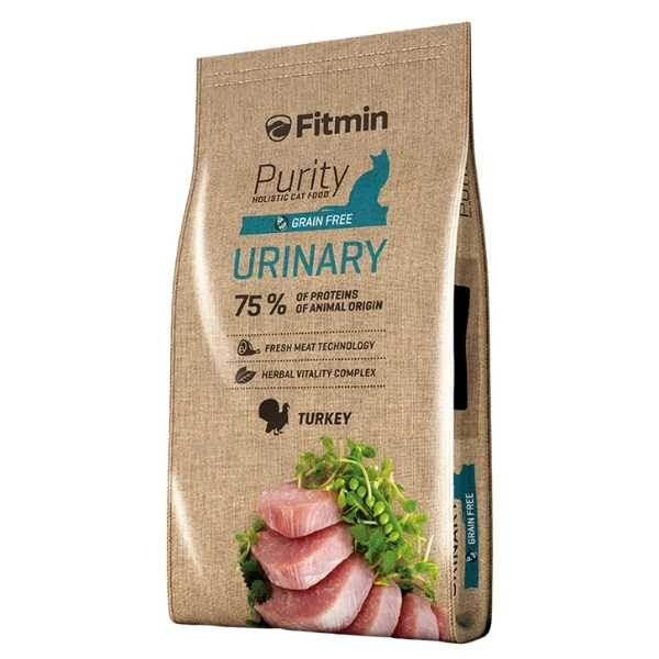 [09-T00026] Fitmin Purity Urinary Sindirim Sistemi Sağlığı için Hindi Etli Tahılsız Yetişkin Kedi Maması