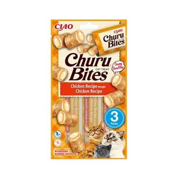 [12-EU724] Inaba Ciao Churu Bites Tavuk Sargılı Kedi Ödül Maması (1 Adet)