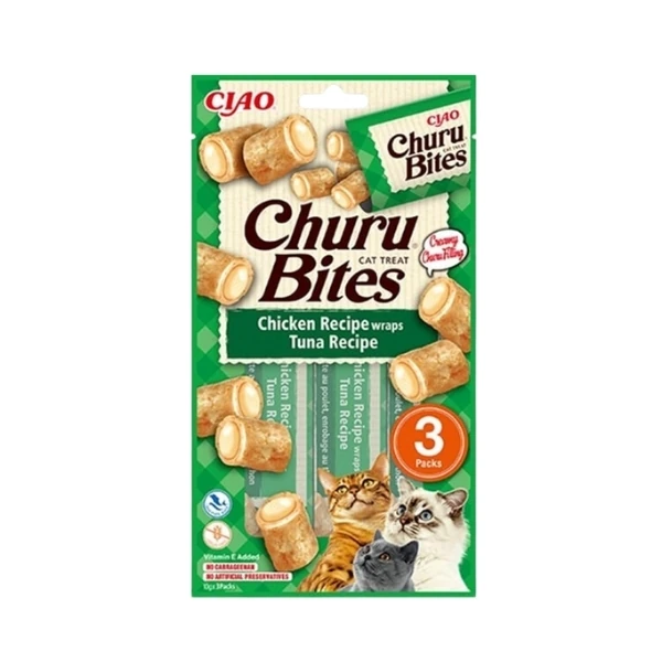 Inaba Ciao Churu Bites Tavuk Sargılı ve Ton Balıklı Kedi Ödül Maması