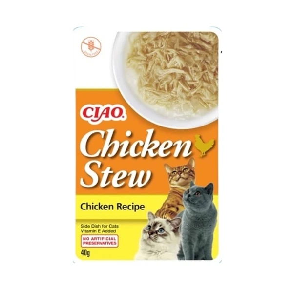 [12-EU811] Inaba Ciao Chicken Stew Tavuk Güveçli Pate Yetişkin Konserve Kedi Maması (1 Adet)