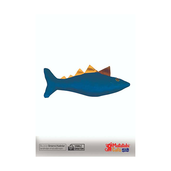 [0691266028398] Matatabi Cats Spino Kedi Oyuncağı (Mavi)