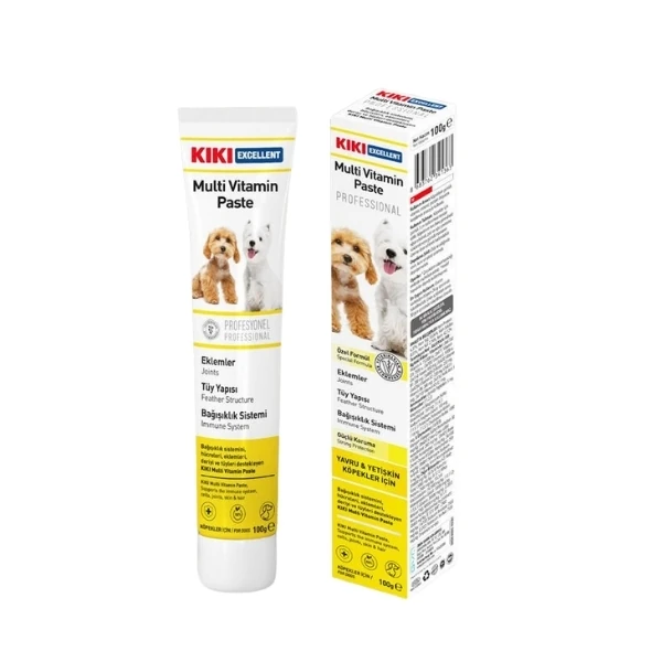 [KD301] Kiki Excellent Bağışıklık Sistemi Destekleyici Yavru ve Yetişkin Multi Vitamin Köpek Macunu