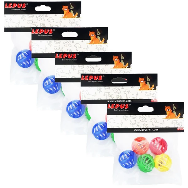 [LPS-ZTP-04] Lepus Zilli Kafes Top Kedi Oyuncağı (5 Adet)