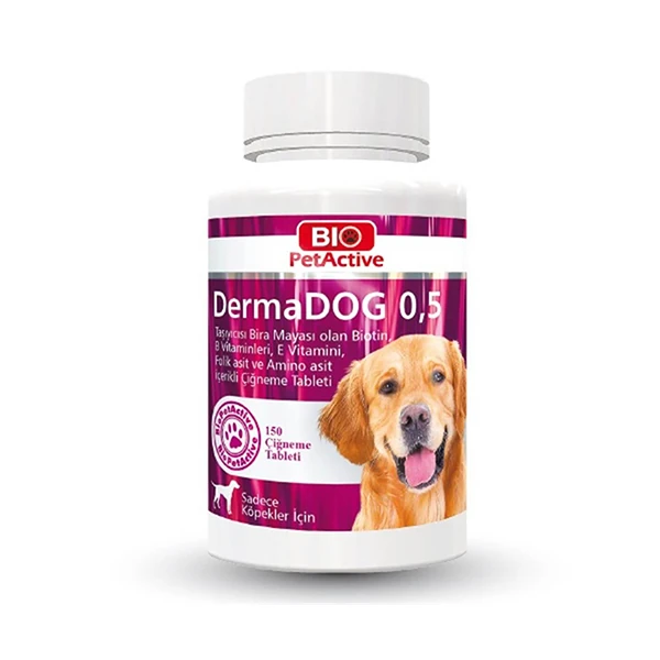 [BPA-TB-045] Pet Active Dermadog Brewers Yeast Sarımsaklı Maya Tableti