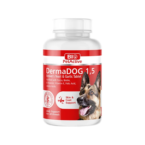 [BPA-TB-007] Bio Pet Active Derma Orta Irk Köpekler için Sarımsaklı Maya Tableti