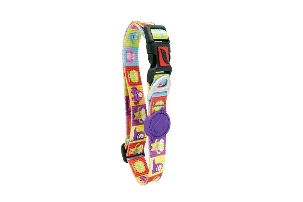 [WEECOLALLS] Tailpetz Alliens Desenli Köpek Boyun Tasması (Small)