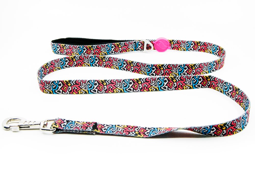 [WEELESGRAM] Tailpetz Graffiti Leash Köpek Sevk Kayışı 2x140 Cm