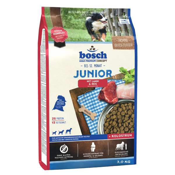 [BSC2002] Bosch Junior Tahılsız Kuzu Etli ve Pirinçli Yavru Köpek Maması (3 Kg)