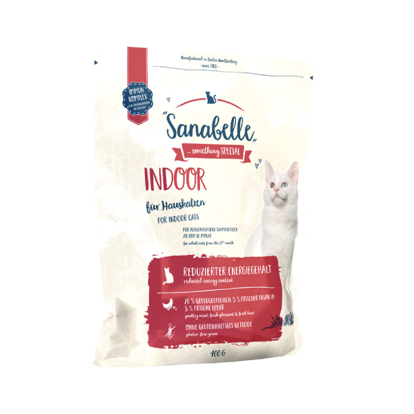 [SNB418] Sanabelle İndoor Kümes Hayvanlı Evde Yaşayan Yetişkin Kedi Maması (400 Gr)