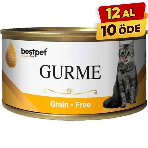[P0063] Bestpet Gurme Jöleli Tavuklu Yetişkin Konserve Kedi Maması (1 Adet)