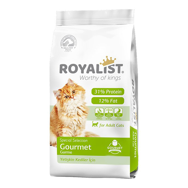 [RL-03196] Royalist Premium Gourmet Renkli Taneli Yetişkin Kedi Maması (2 Kg)