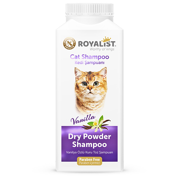 [RL-03473] Royalist Parabensiz Kediler için Vanilyalı Kuru Toz Şampuan