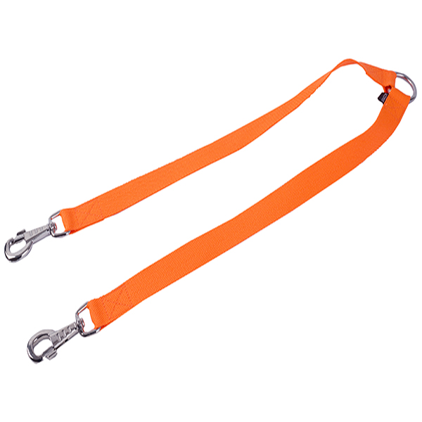 [NEONG0425-ORENGE] Actirex Neon Çift Köpek Gezdirme Tasması