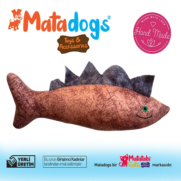 [8685334305681] Mata Dogs Spino Balık Şekilli Köpek Oyuncağı