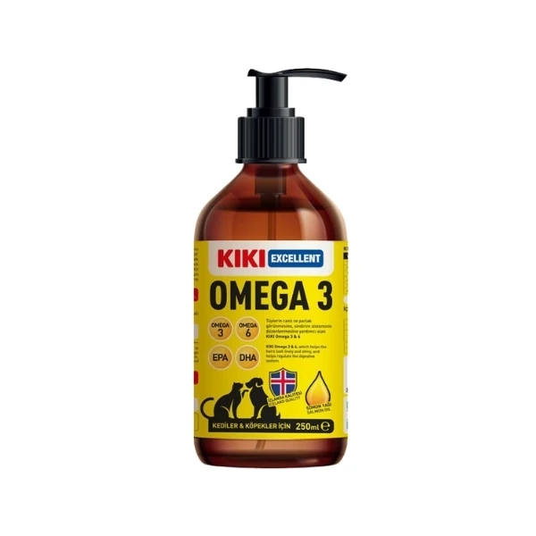 [KCD201] Kiki Excellent Omega 3 Kedi ve Köpek için Balık Yağı