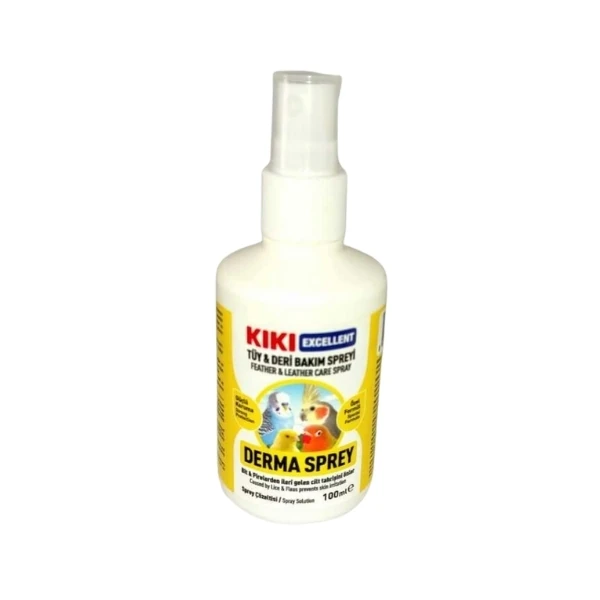 [KB112] Kiki Excellent Derma Sprey Kuşlar için Tüy ve Deri Bakım Spreyi