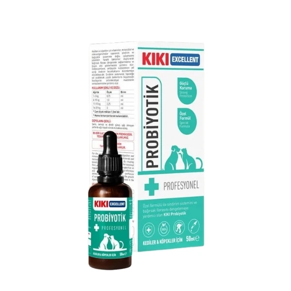 [KCD101] Kiki Excellent Sindirim Sistemini Destekleyici Kediler ve Köpekler için Sıvı Probiyotik