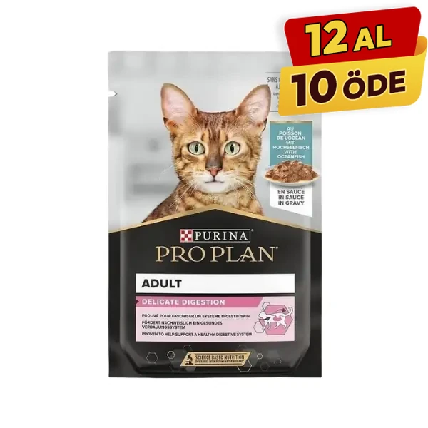 [12559492] Pro Plan Okyanus Balıklı Pouch Yetişkin Konserve Kedi Maması (1 Adet)