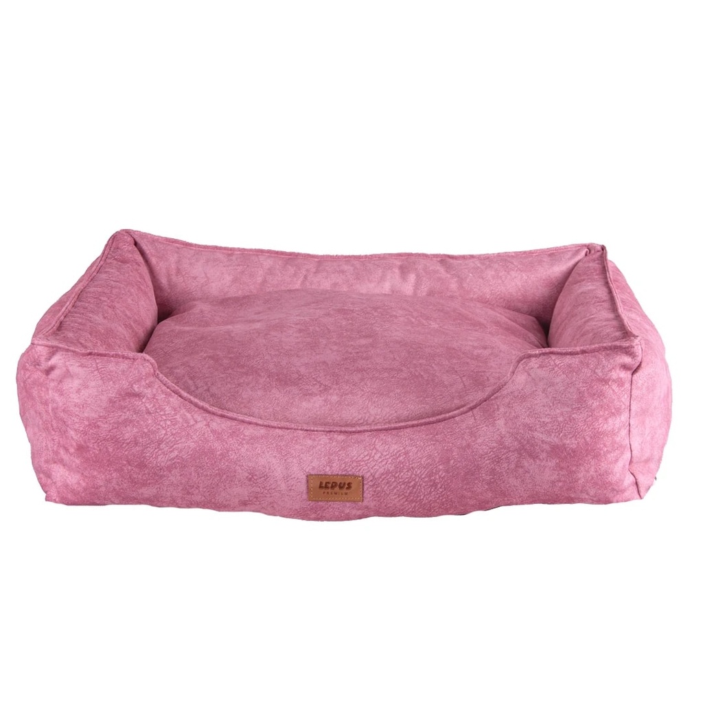 [LPS-600-S-01] Lepus Soft Kedi ve Köpek Yatağı (Pembe, 54x43x14 Cm, Small)