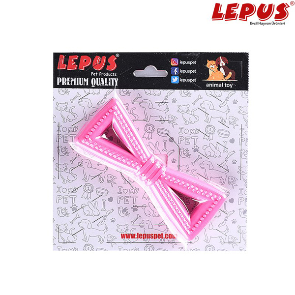 [LPS2019-03] Lepus Ağız ve Diş Sağlığı İçin İkili Üçgen Halka Köpek Oyuncağı 12.5x5.5 Cm