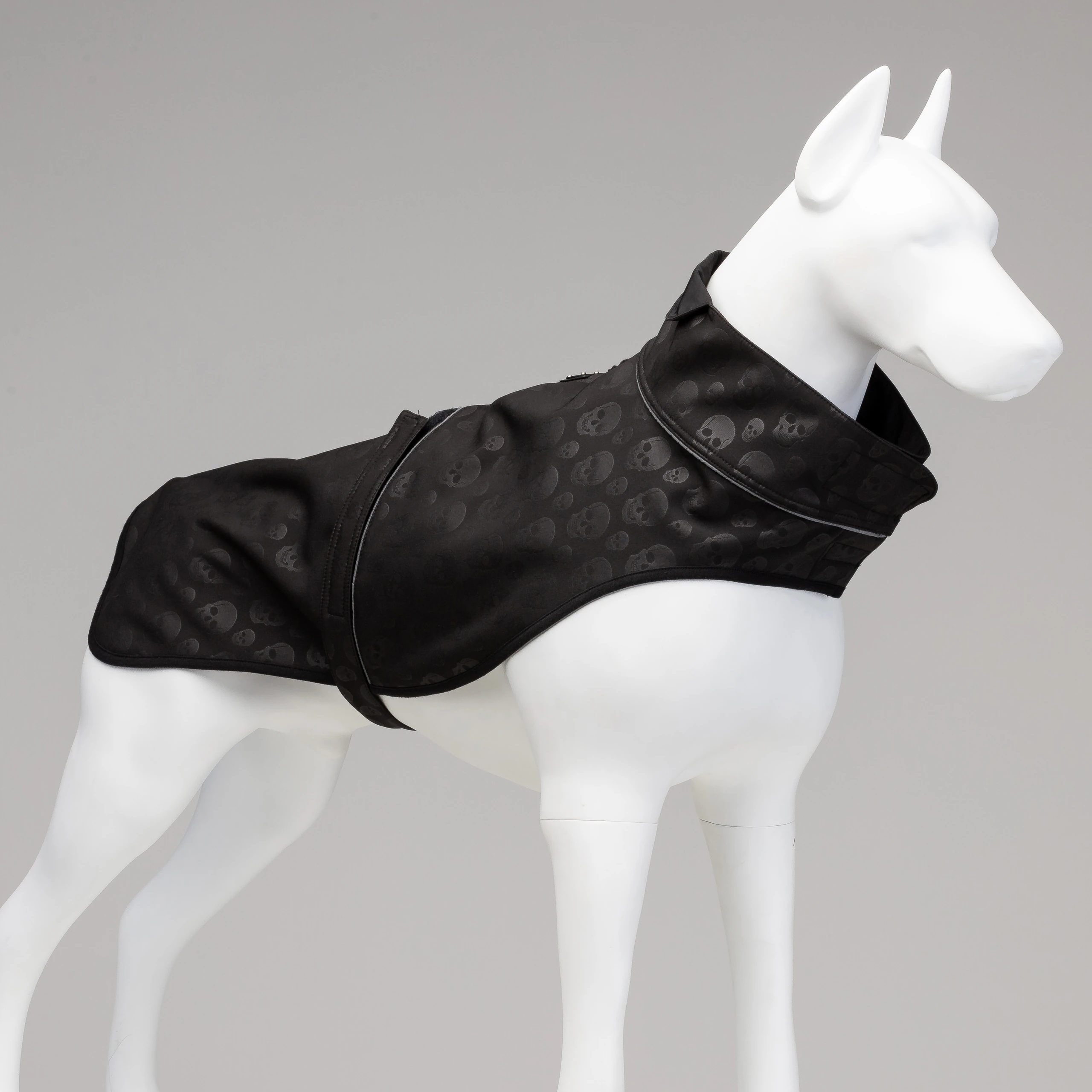 Lindo Dogs Softshell Black Skull Köpek Yağmurluğu
