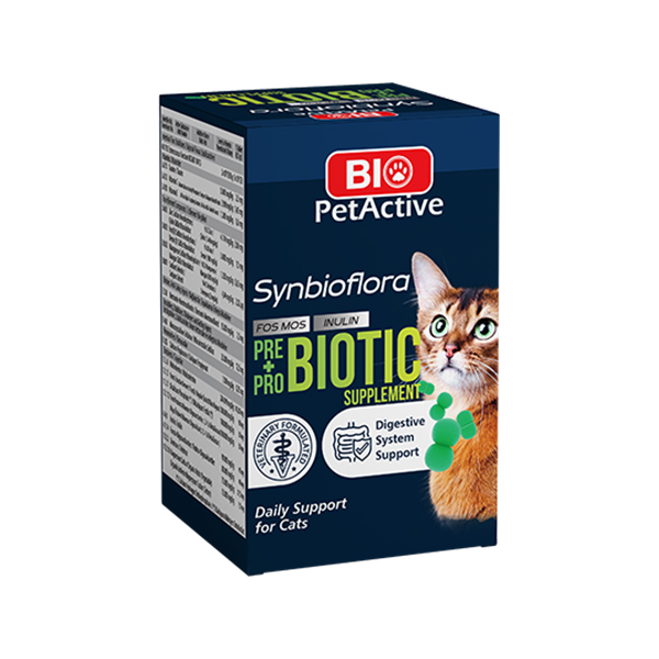 [BPA-TB-412] Bio Pet Active Kediler için Synbioflora Probiotik Suplement Tablet