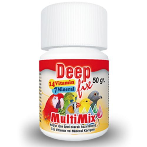 [8698931091055] Deep Fix Multi Mix Kafes Kuşlari Için Toz Vitamin ve Mineral Karışımı