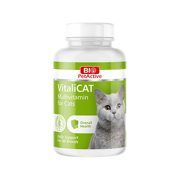 [BPA-TB-438] Bio Pet Active Vitalicat Kediler için Multivitamin Tableti (30 Gr, 60 Adet)