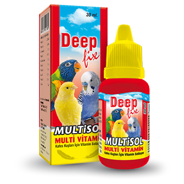 [8698931091000] Deep Fix Multisol Kafes Kuşları İçin Multivitamin Takviyesi